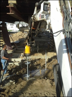 Elevated House on Helical Piles - Super Storm Sandy